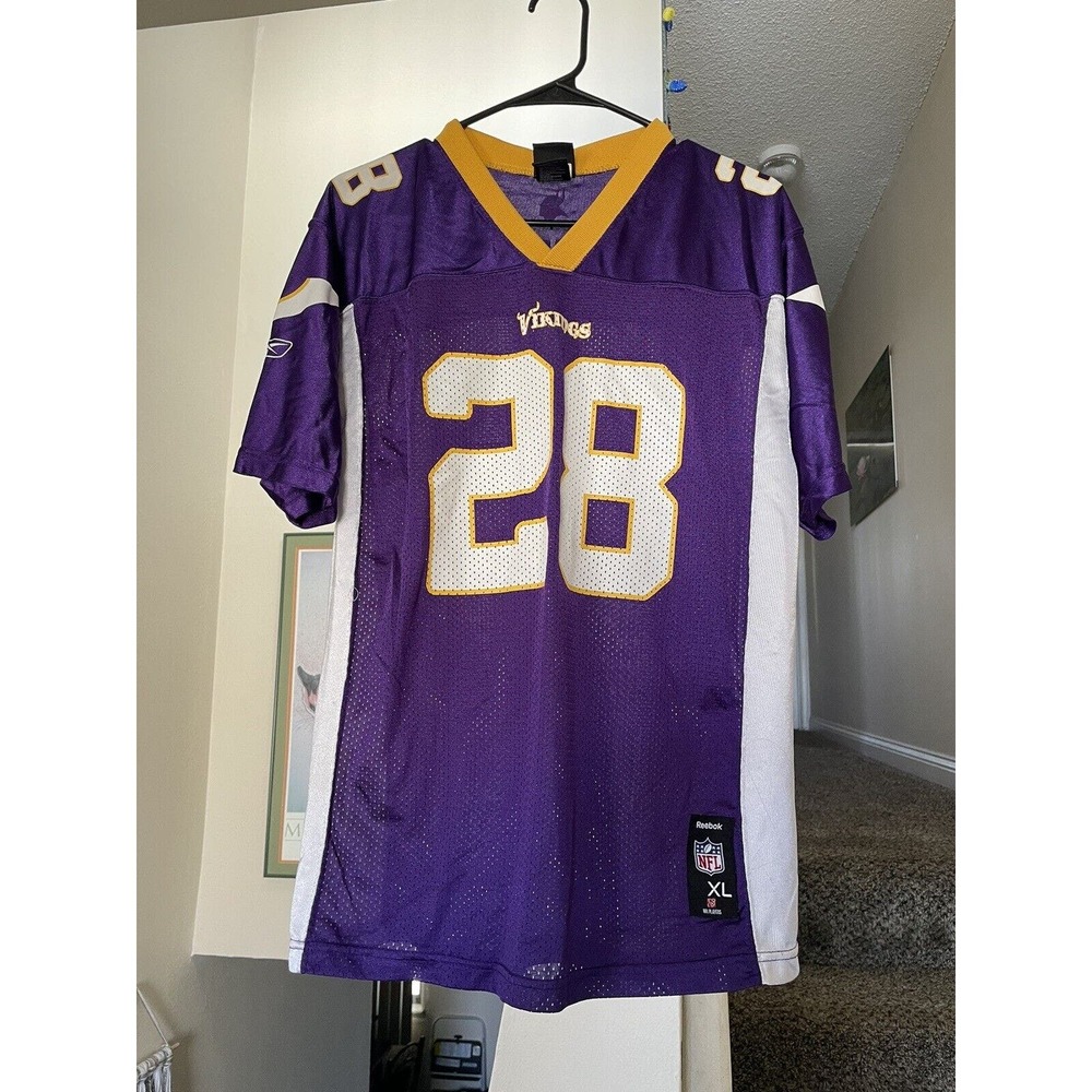 Minnesota Vikings Adrian Peterson Size Youth XL 18-20 Reebok Jersey